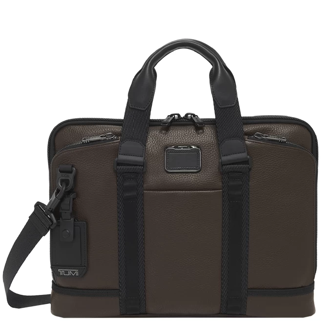 Tumi Alpha Bravo Aviano Academy Brief Dark Brown 1 Tumi Alpha Bravo Aviano Academy Brief Dark Brown