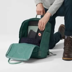 Fjallraven Kanken Frost Green-confetti Pattern -Mode Tassen Winkel image 5243