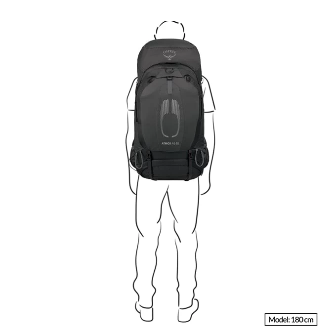 Osprey Atmos AG 65 S/M Black 2 Osprey Atmos AG 65 S/M Black - Image 2