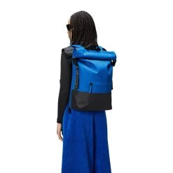 Rains Trail Rolltop Backpack W3 Waves -Mode Tassen Winkel image 5285