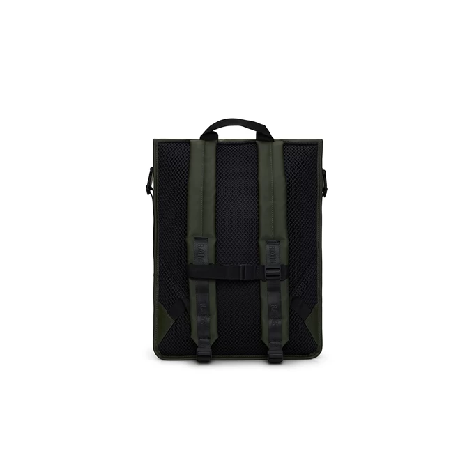 Rains Trail Rolltop Backpack W3 Green 4 Rains Trail Rolltop Backpack W3 Green - Image 4