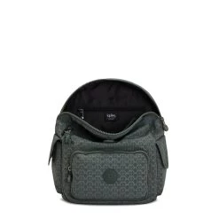 Kipling City Pack S Sign Green Emb -Mode Tassen Winkel image 5474