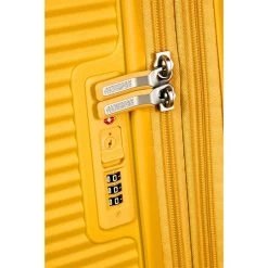 American Tourister Soundbox Spinner 67 Expandable Golden Yellow -Mode Tassen Winkel image 552
