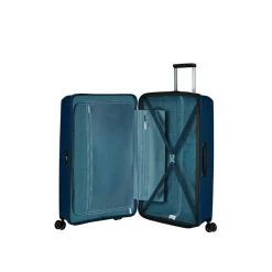 American Tourister Aerostep Spinner 77 Exp Navy Blue -Mode Tassen Winkel image 561