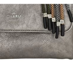 Charm London Tottenham Schoudertas II Pewter -Mode Tassen Winkel image 6552