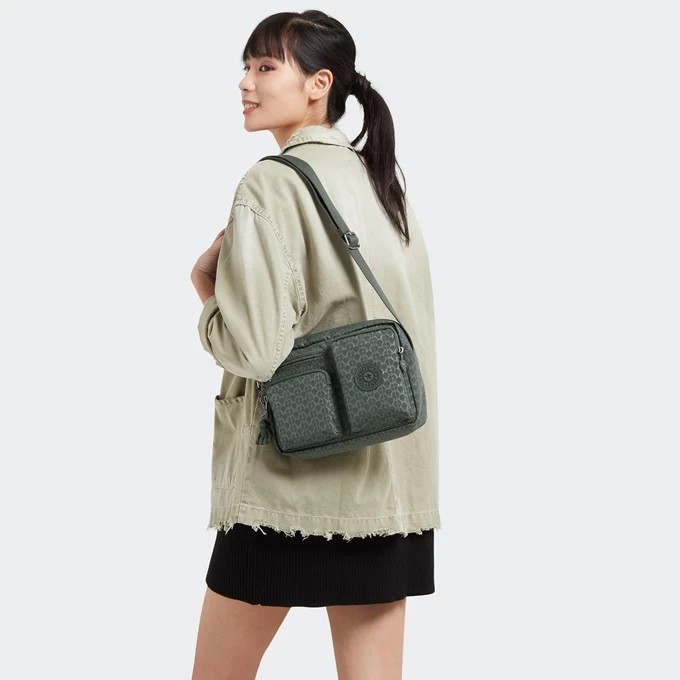 Kipling Albena M Sign Green Emb 2 Kipling Albena M Sign Green Emb - Afbeelding 2