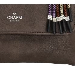Charm London Tottenham Schoudertas II Darkbrown -Mode Tassen Winkel image 6633