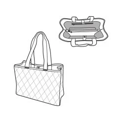 Reisenthel Shopping Classic Shopper L Rhombus Midnight Gold -Mode Tassen Winkel image 6689