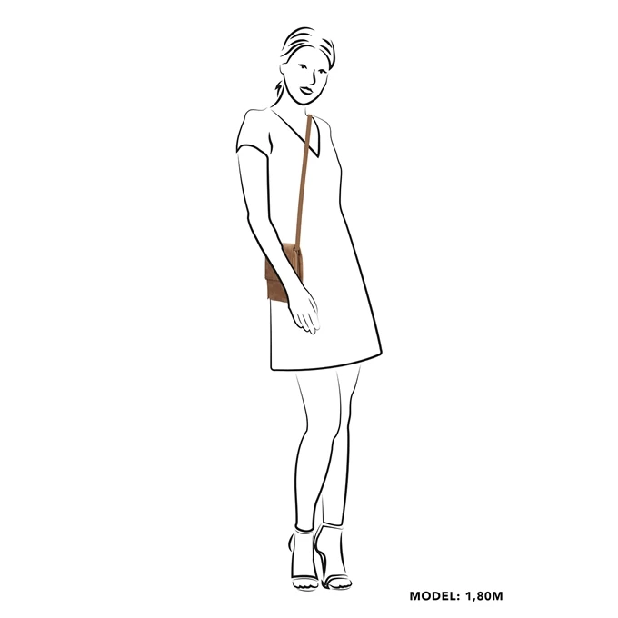 Zebra Trends Natural Bag Telefoontasje Camel 2 Zebra Trends Natural Bag Telefoontasje Camel - Image 2