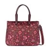 Oilily Charly Carry All Joy Flowers Chocolate