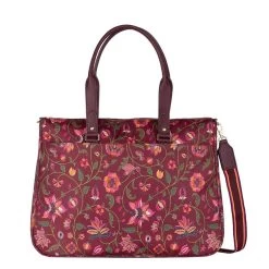 Oilily Charly Carry All Joy Flowers Chocolate