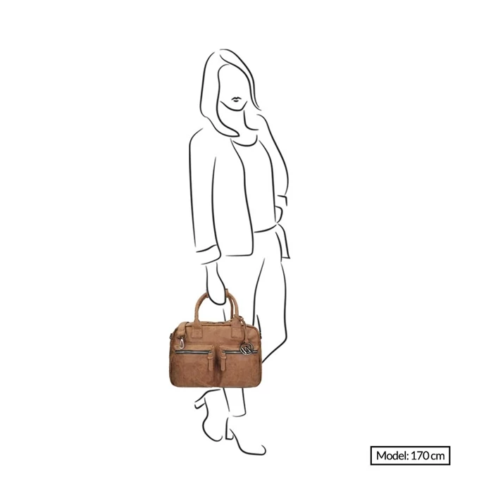 Wimona Alessia Schoudertas Cognac 2 Wimona Alessia Schoudertas Cognac - Image 2