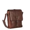 Leonhard Heyden Roma Tablet Shoulder Bag Brown
