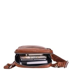 Leonhard Heyden Cambridge Shoulderbag S Cognac -Mode Tassen Winkel image 6979