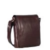 Leonhard Heyden Cambridge Messenger Bag S Red Brown