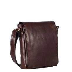 Leonhard Heyden Cambridge Messenger Bag S Red Brown
