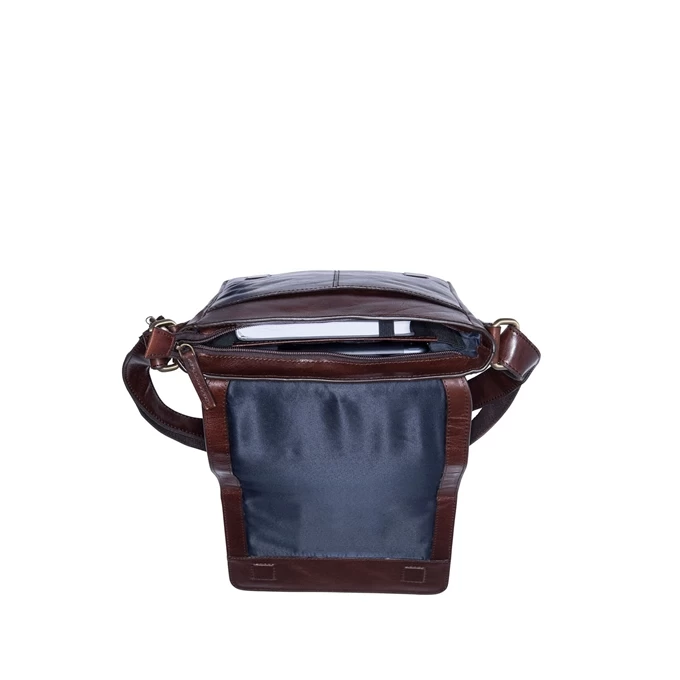 Leonhard Heyden Cambridge Messenger Bag S Red Brown 3 Leonhard Heyden Cambridge Messenger Bag S Red Brown - Image 3