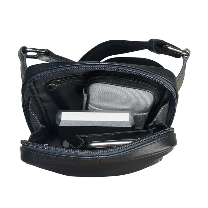 Leonhard Heyden Hamburg Messenger Bag XS Black 3 Leonhard Heyden Hamburg Messenger Bag XS Black - Image 3