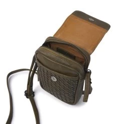 DR Amsterdam Tampa Braided Schoudertas Olive -Mode Tassen Winkel image 7326