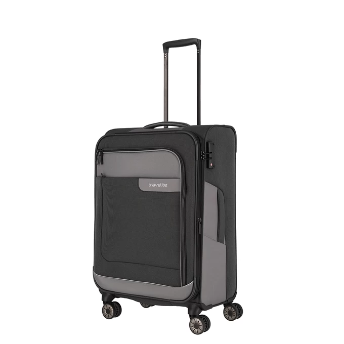 Travelite Viia 4 Wheel Trolley M Expandable Anthracite 6 Travelite Viia 4 Wheel Trolley M Expandable Anthracite - Image 6