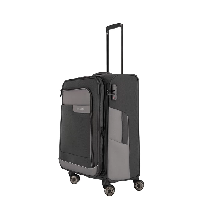 Travelite Viia 4 Wheel Trolley M Expandable Anthracite 7 Travelite Viia 4 Wheel Trolley M Expandable Anthracite - Image 7