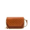 MÔSZ Kris Crossbody Phonebag Studs Cognac