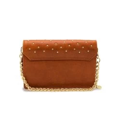 MÔSZ Kris Crossbody Phonebag Studs Cognac -Mode Tassen Winkel image 7361