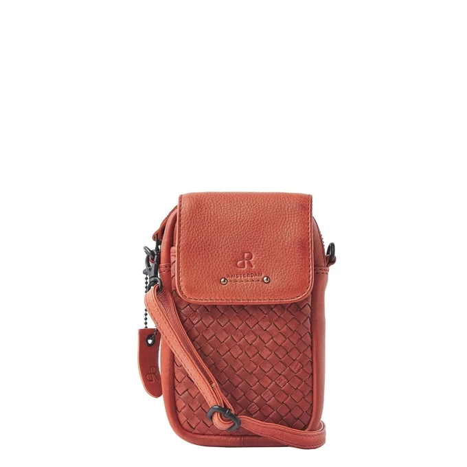 DR Amsterdam Tampa Braided Schoudertas Orange 1 DR Amsterdam Tampa Braided Schoudertas Orange