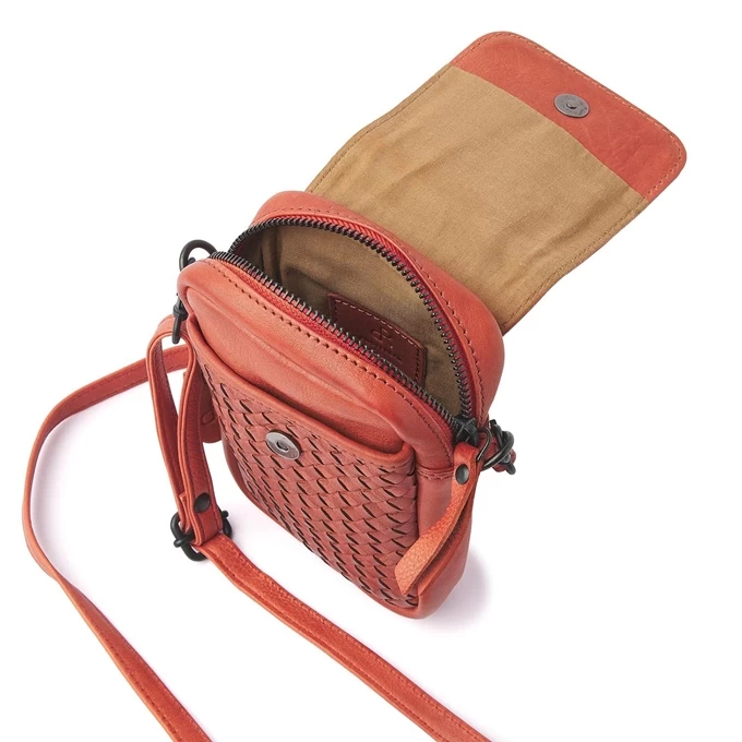 DR Amsterdam Tampa Braided Schoudertas Orange 3 DR Amsterdam Tampa Braided Schoudertas Orange - Image 3