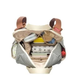 Babymel Robyn Convertible Backpack Navy Stripe -Mode Tassen Winkel image 7486