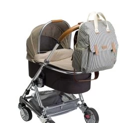 Babymel Robyn Convertible Backpack Navy Stripe -Mode Tassen Winkel image 7487