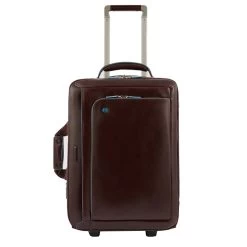Piquadro Blue Square Cabin Trolley Brown