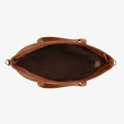 Mozz Momsbag Shopper Suede Cognac -Mode Tassen Winkel image 7630