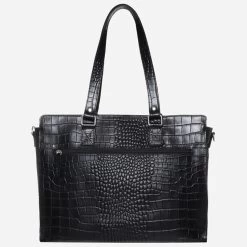 Mozz Croco Savanna Luiertas Black Croco -Mode Tassen Winkel image 7633
