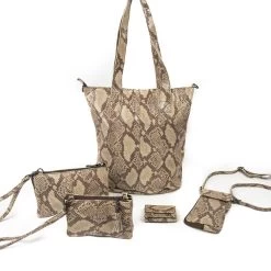 Bear Design Umi Schoudertas Snake Brown -Mode Tassen Winkel image 7689