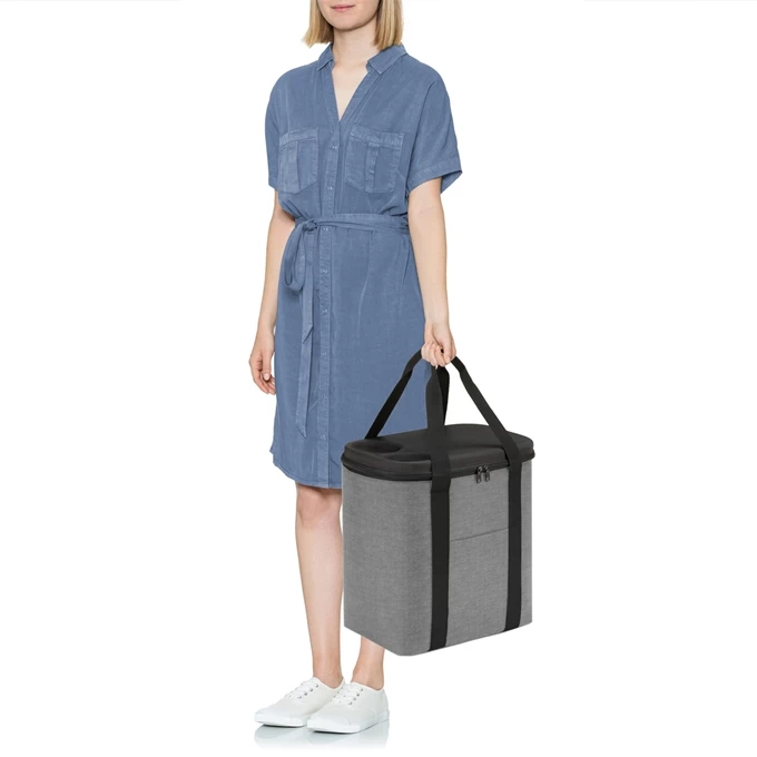 Reisenthel Shopping Coolerbag XL Twist Silver 2 Reisenthel Shopping Coolerbag XL Twist Silver - Image 2