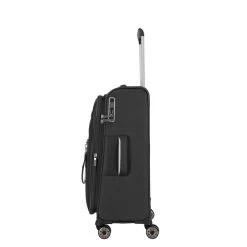 Travelite Miigo 4 Wheel Trolley M Expandable Black -Mode Tassen Winkel image 810