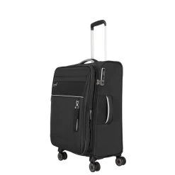 Travelite Miigo 4 Wheel Trolley M Expandable Black -Mode Tassen Winkel image 813