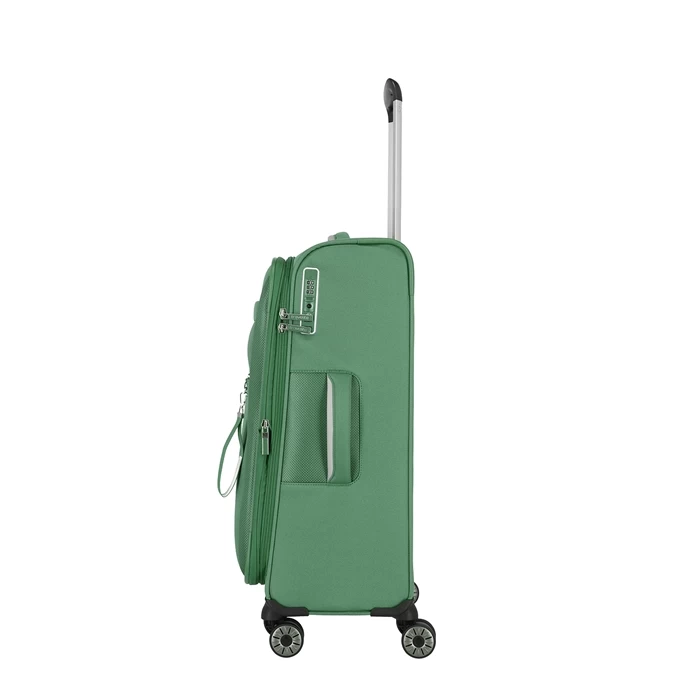 Travelite Miigo 4 Wheel Trolley M Expandable Green 3 Travelite Miigo 4 Wheel Trolley M Expandable Green - Image 3