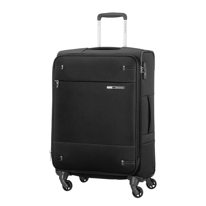 Samsonite Base Boost Spinner 66 Expandable Black 1 Samsonite Base Boost Spinner 66 Expandable Black