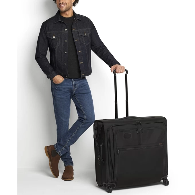 Tumi Alpha Extended Trip 4 Wheel Garment Bag Black 2 Tumi Alpha Extended Trip 4 Wheel Garment Bag Black - Image 2