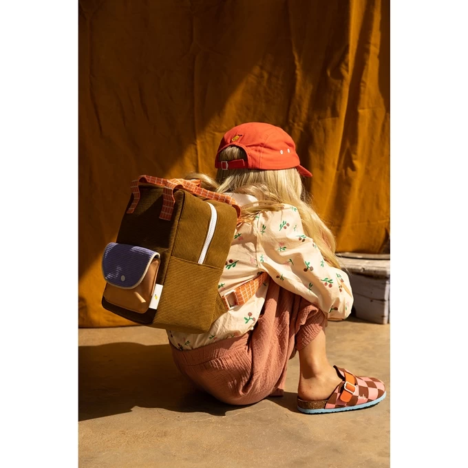 Sticky Lemon Farmhouse Backpack Small Corduroy Soil Green 2 Sticky Lemon Farmhouse Backpack Small Corduroy Soil Green - Image 2