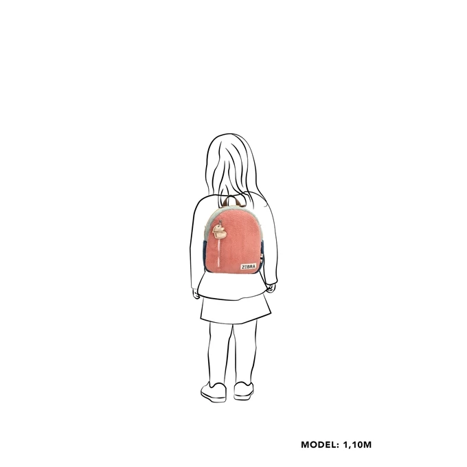 Zebra Trends Girls Teddy Rugzak S Pink 2 Zebra Trends Girls Teddy Rugzak S Pink - Image 2