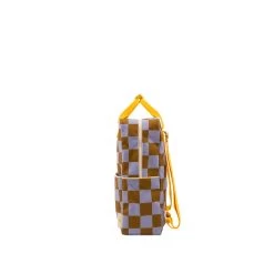 Sticky Lemon Farmhouse Backpack Large Checkerboard Blooming Purple - Soil Green -Mode Tassen Winkel image 8860