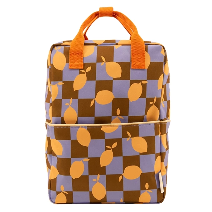 Sticky Lemon Farmhouse Backpack Large Checkerboard Lemons 1 Sticky Lemon Farmhouse Backpack Large Checkerboard Lemons