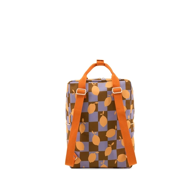 Sticky Lemon Farmhouse Backpack Large Checkerboard Lemons 5 Sticky Lemon Farmhouse Backpack Large Checkerboard Lemons - Image 5
