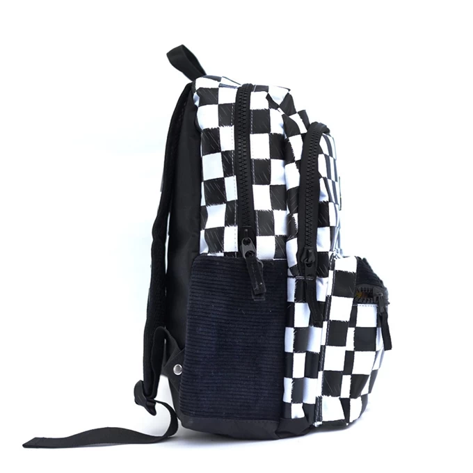 Little Legends Checkerboard Backpack L Zwart/wit 4 Little Legends Checkerboard Backpack L Zwart/wit - Image 4