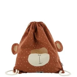 Trixie Mr. Monkey Drawstring Bag Brown