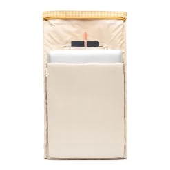 Lefrik Roll Mini Backpack Printed Vichy Mustard -Mode Tassen Winkel image 9178