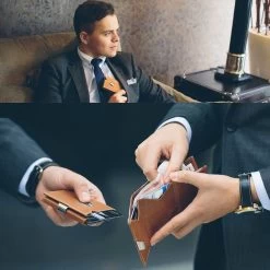 Exentri Leather Wallet RFID Hazelnut -Mode Tassen Winkel image 9453